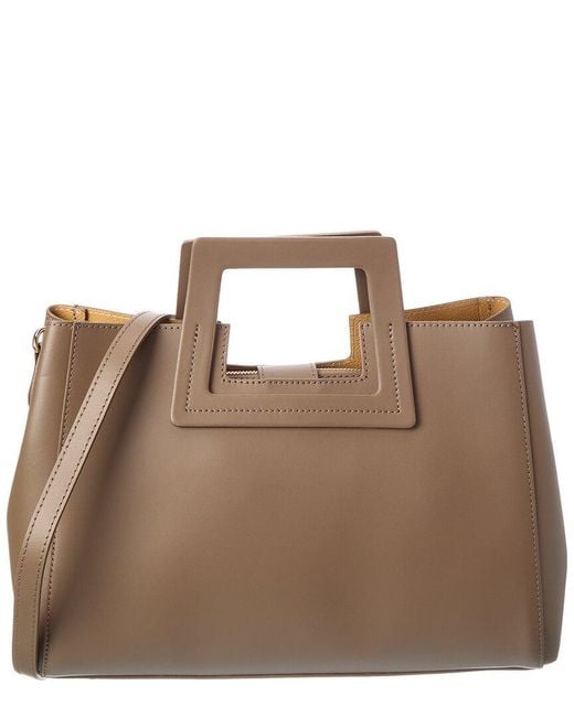 Isabella Rossetti Brown Yara27 Leather Tote