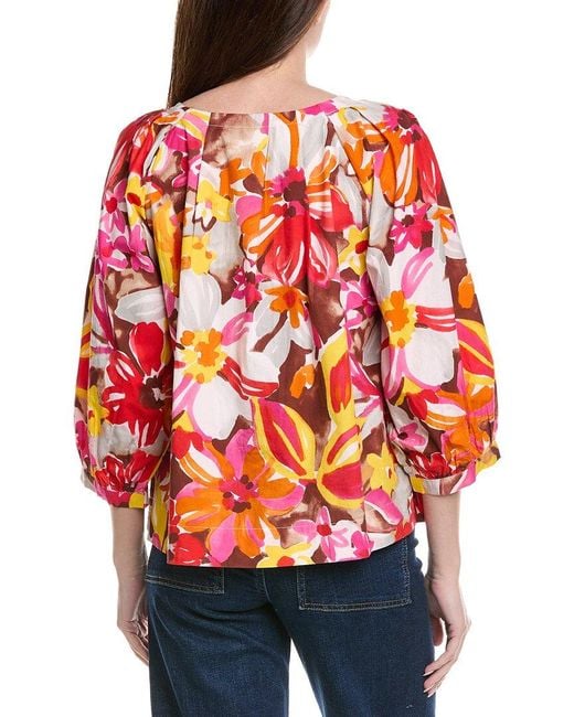 Frances Valentine Red Zoe Top