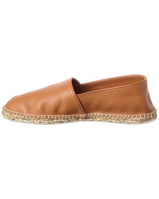 Ferragamo Brown Leather Espadrilles for men