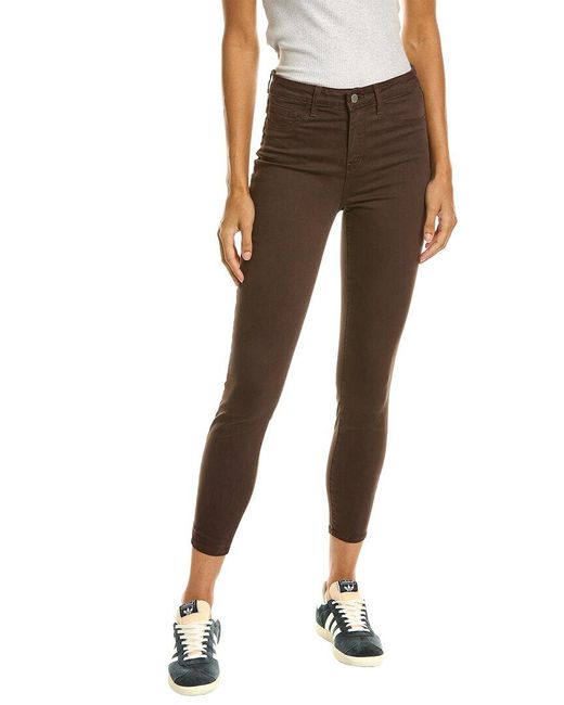 L'Agence Brown Margot High-rise Skinny Jean Cocoa Jean