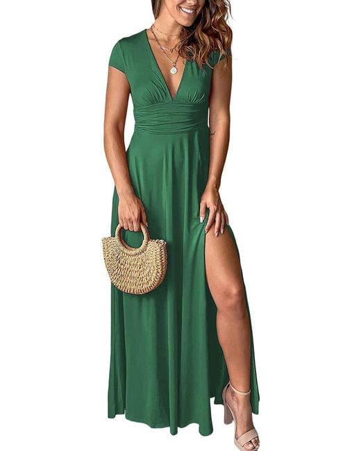 ENJOY PETRA Green Maxi Dress
