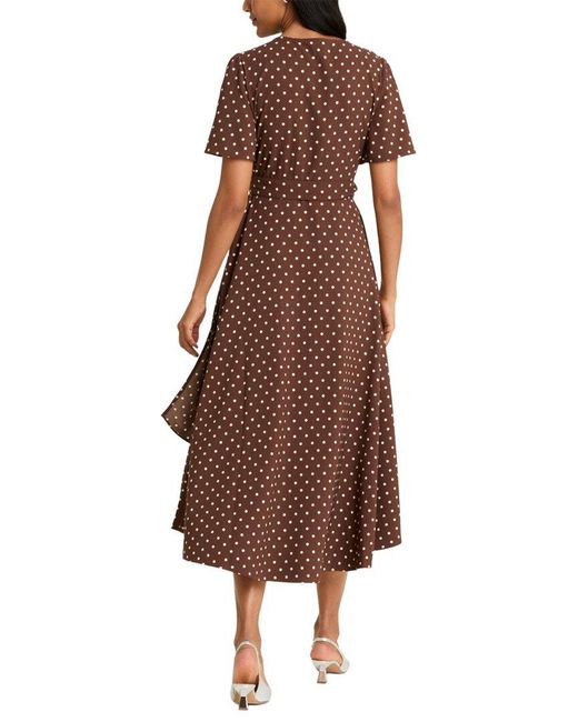 Draper James Brown Gigi Wrap Dress