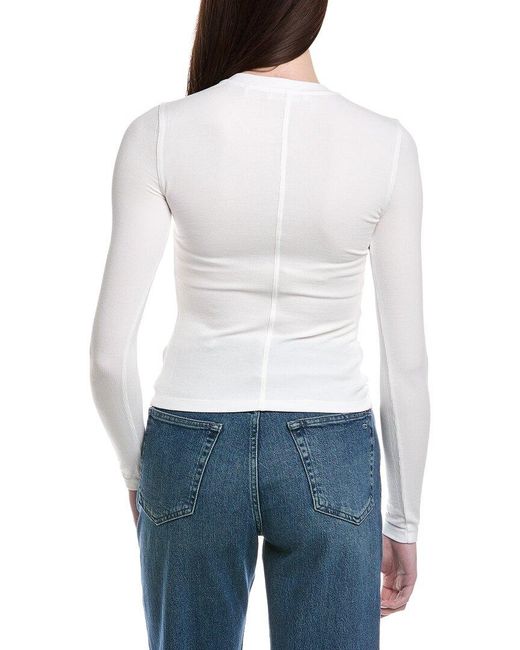 FRAME White The Rib Crew T-Shirt