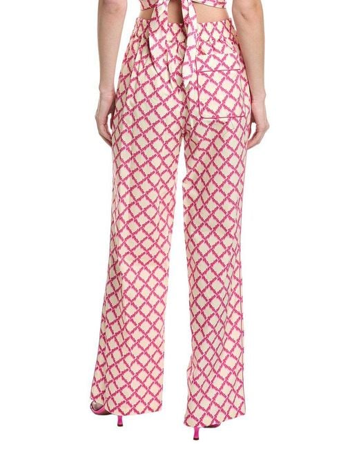 Palm Angels Pink Printed Pant