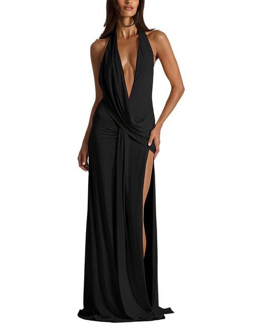 Tedora Black Maxi Dress