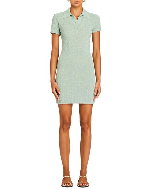 SER.O.YA Blue Seroya Bea Knit Mini Dress