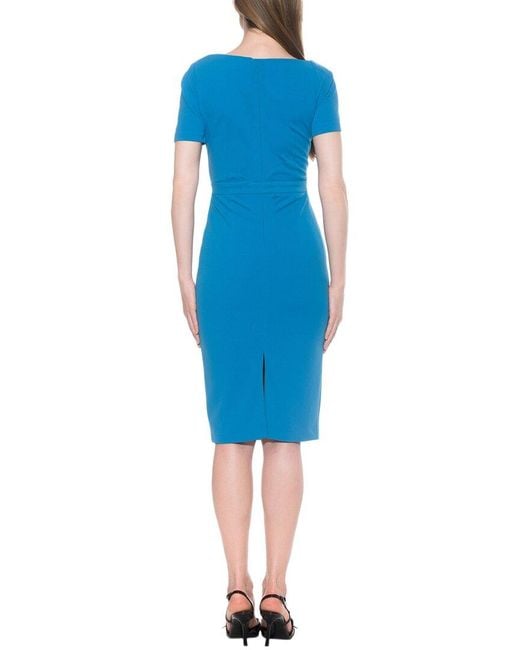 Alexia Admor Blue Skylar Sheath Dress