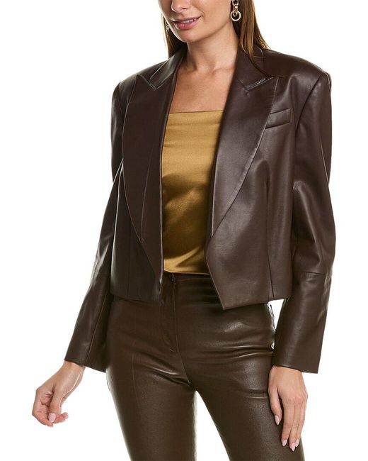 Brunello cucinelli leather jacket cheap