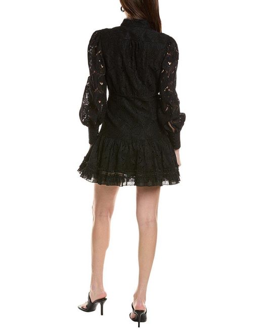 Bardot Black Olessia Lace Mini Dress