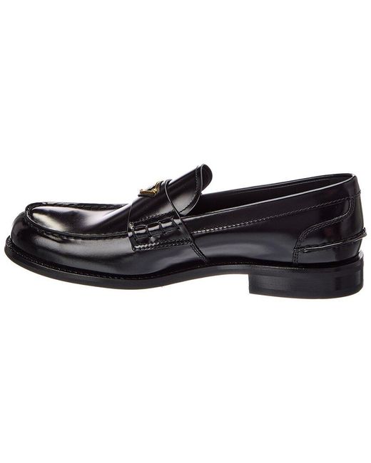 Prada Black Leather Loafer for men