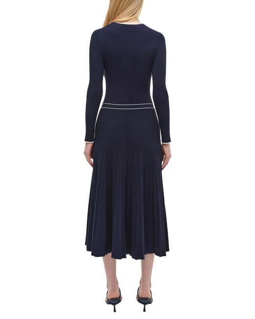 Jonathan Simkhai Blue Heloisa Midi Dress
