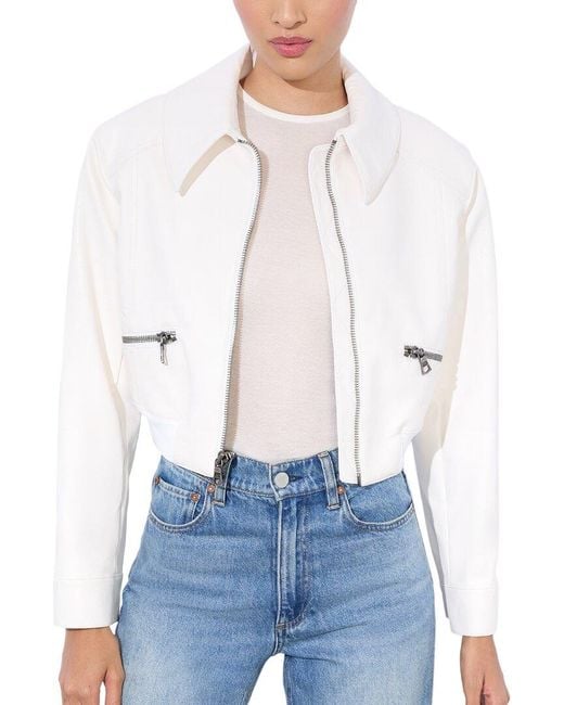 Alice + Olivia White Hyde Jacket