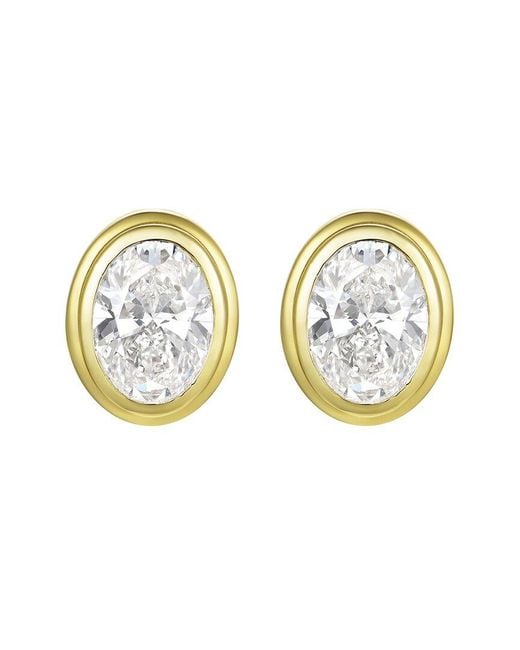 Kai Fine Jewelry Blue 14K 2.00 Ct. Tw. Lab-Grown Diamond Stud Earrings