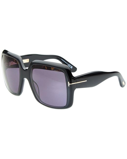 Tom Ford Black Aurora 55Mm Sunglasses