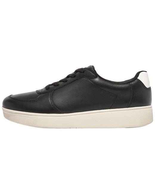 Fitflop Black Leather Sneaker