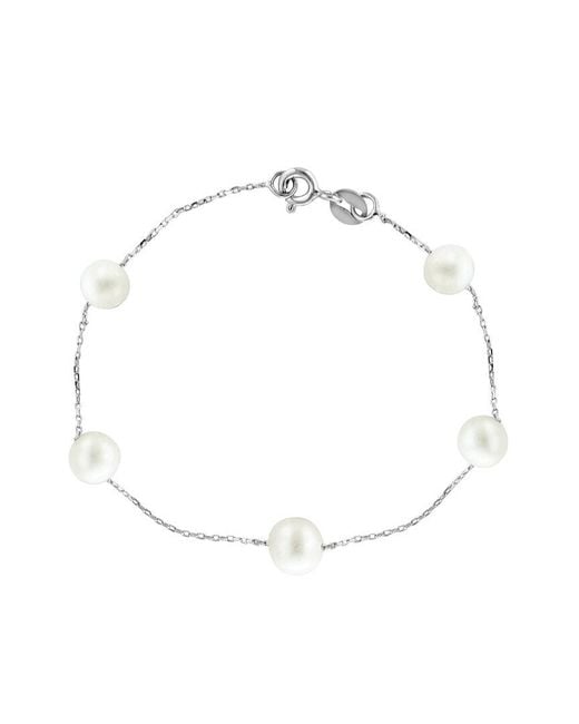 Effy Fine Jewelry White 6,6.5,7Mm Mm Pearl Bracelet