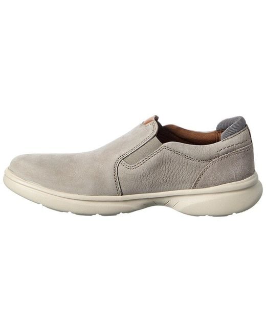 Clarks White Bradley Ease Leather Slip-On for men