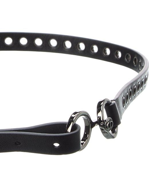 Dior Black Leather Belt