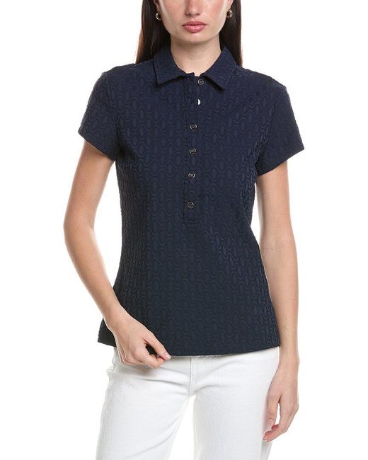 J.McLaughlin Blue Cap Top
