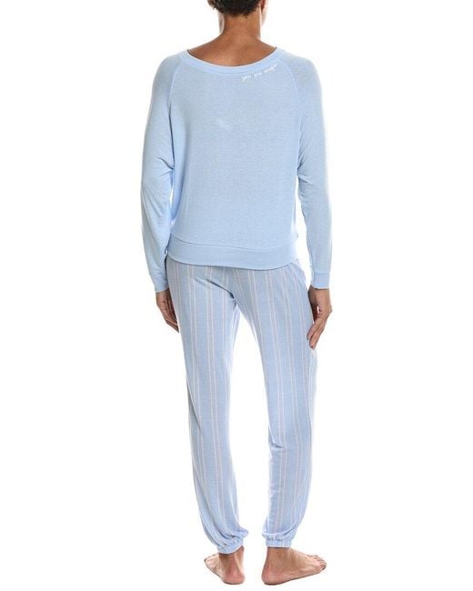 Honeydew Intimates Blue 2Pc Star Seeker Brushed Jersey Lounge Set