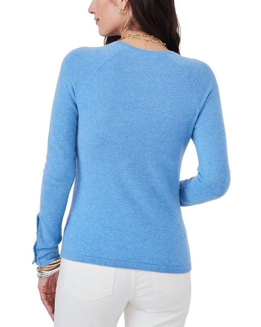 J.McLaughlin Blue Jamey Cashmere Sweater