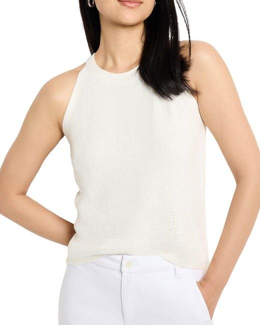 NIC+ZOE White Anytime Sequin Tank