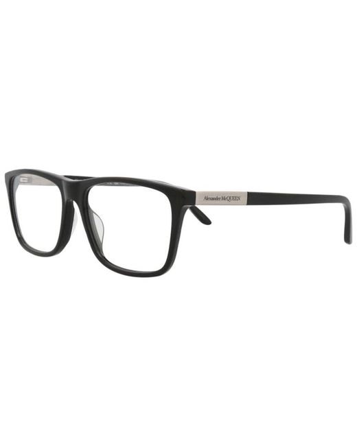 McQueen Black Am0323O 56Mm Optical Frames for men