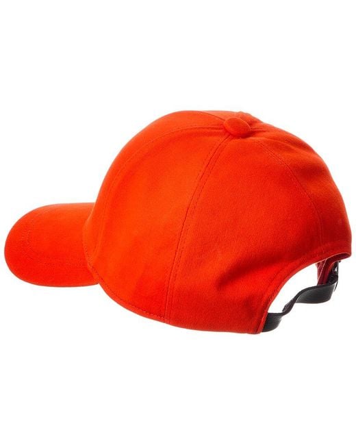 Bruno Magli Red Twill Baseball Cap