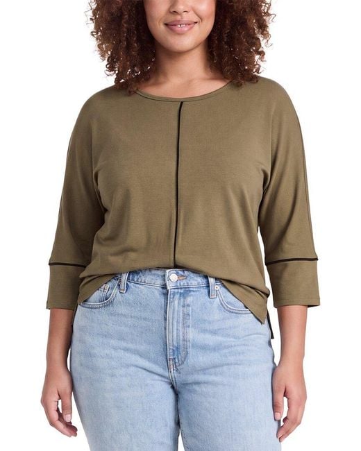 Jones New York Brown Plus Tunic