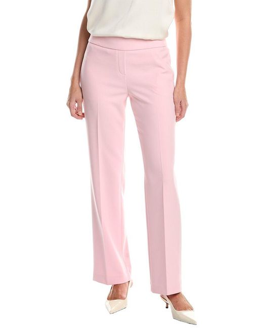 Anne Klein Pink Pull-On Slash Pocket Trouser