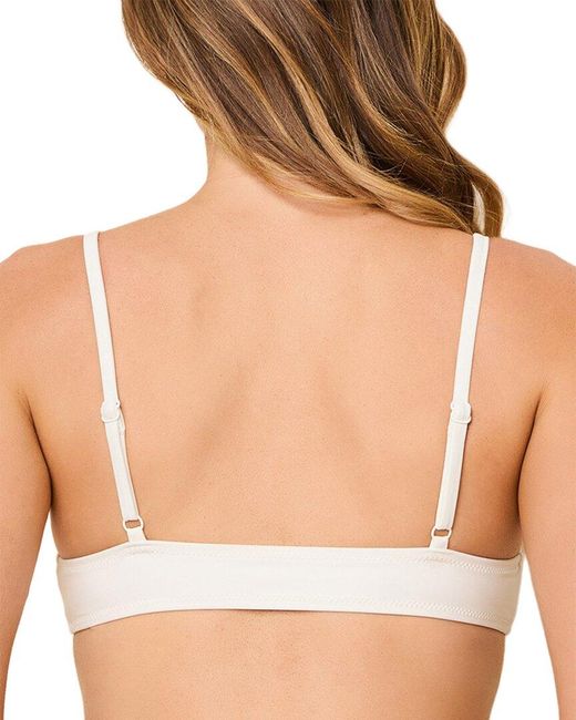 Solid & Striped Brown The Rachel Bikini Top
