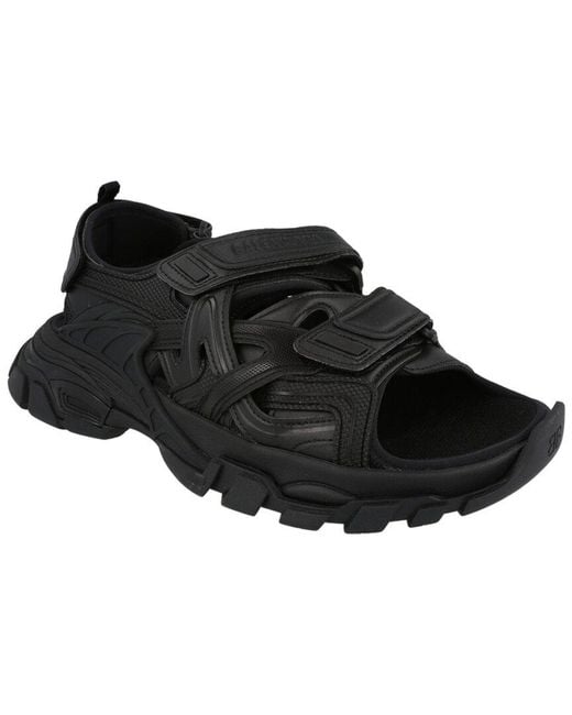 Balenciaga Black Track Monocolor Sandal for men