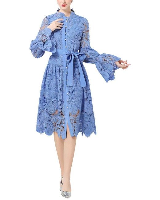 DZA Blue Midi Dress