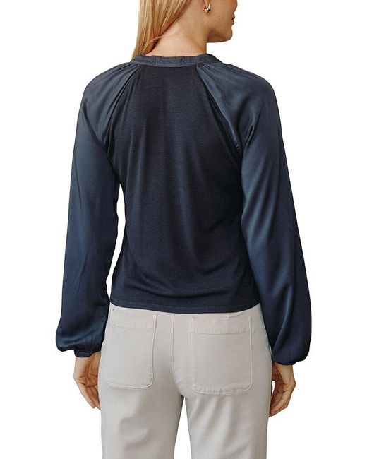 Bella Dahl Blue Raglan Shirt