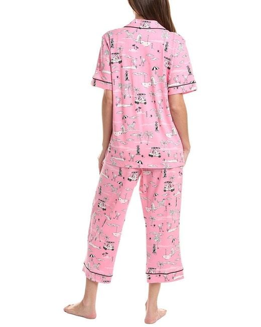 Bedhead Pink 2Pc Crop Pajama Set