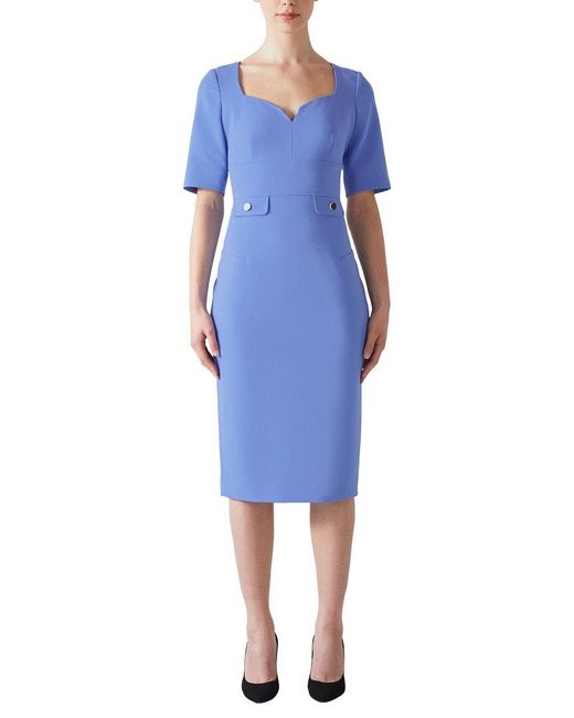 L.K.Bennett Blue Diana Dress