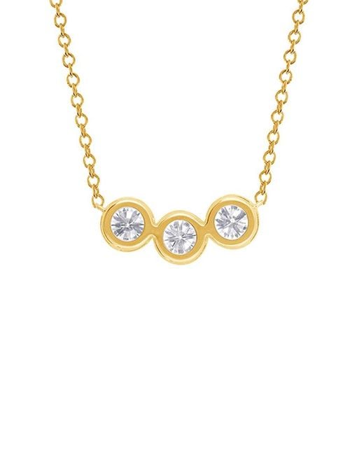 Lab Grown Diamonds Metallic 14K 0.37 Ct. Tw. Lab-Grown Diamond Pendant