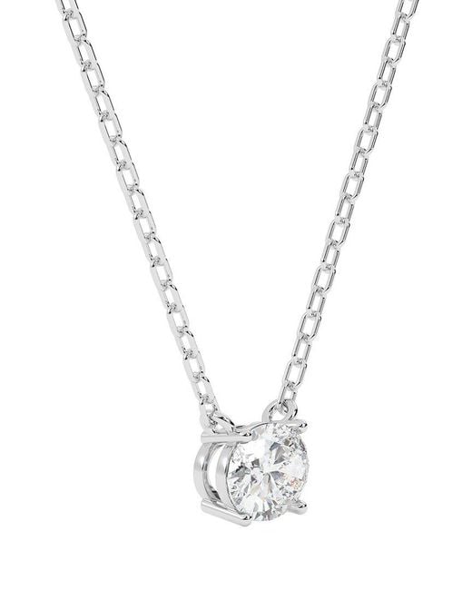 Lab Grown Diamonds Metallic 14K 0.75 Ct. Tw. Lab-Grown Diamond Necklace