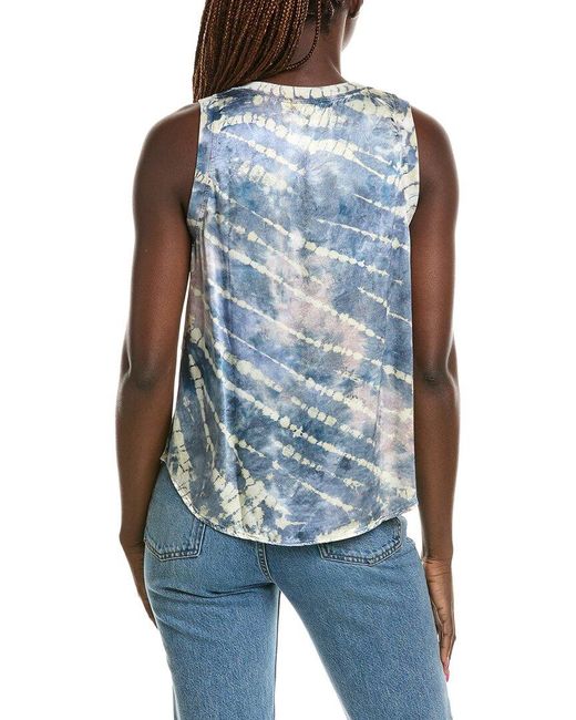 Michael Stars Blue Shay Binding Tank Top