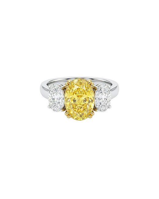 Lab Grown Diamonds White 14K 6.00 Ct. Tw. Lab-Grown Diamond 3 Stone Engagement Ring