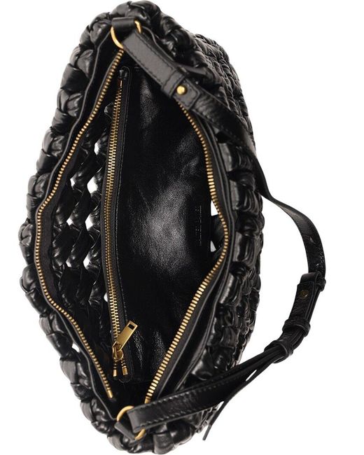 Walter Baker Black Ash Leather Clutch