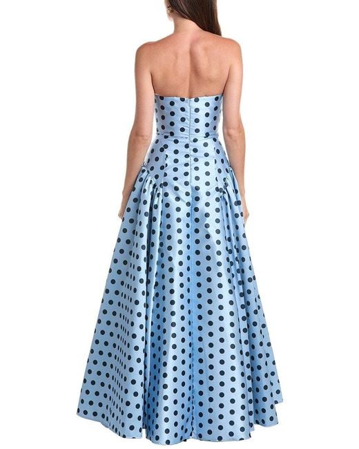 Mac Duggal Blue Mikado Gown