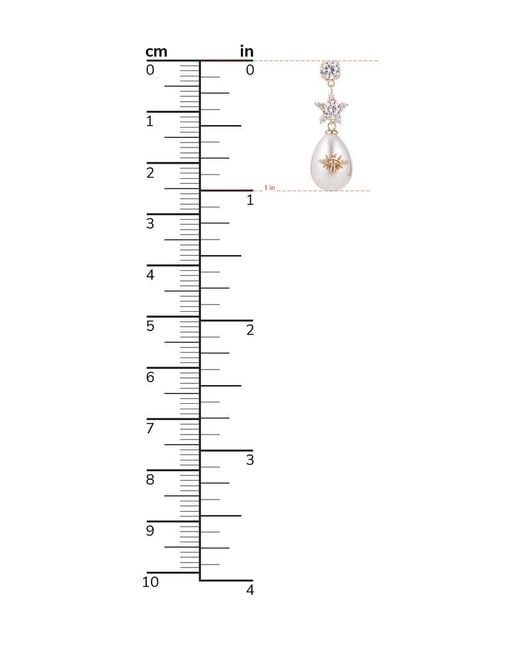 Eye Candy LA White 18k Plated Earrings