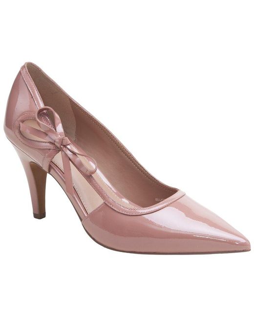 Linea Paolo Pink Pointe Leather Pump