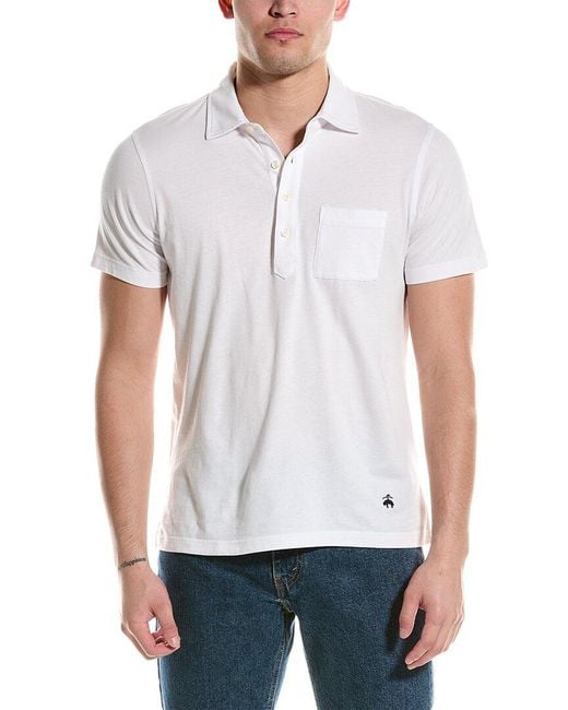 Brooks Brothers White Polo Shirt for men