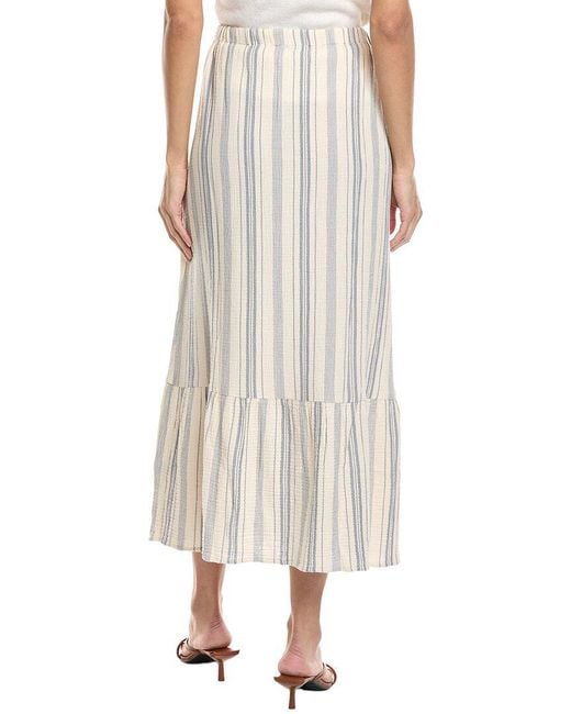 Faherty Brand White Dune Gauze Rees Skirt