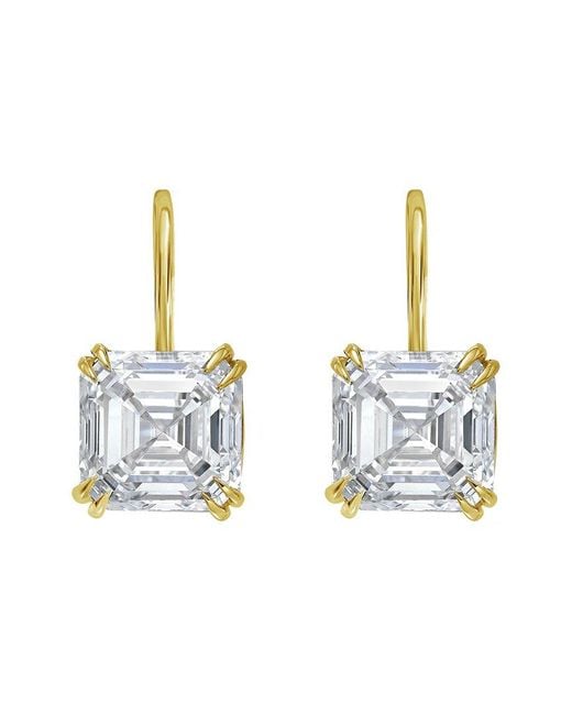 Diana M Metallic Diana M. 14K 5.00 Ct. Tw. Lab-Grown Diamond Drops Earrings