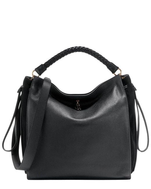 Cole Haan Black Charissa Leather Shopper Tote