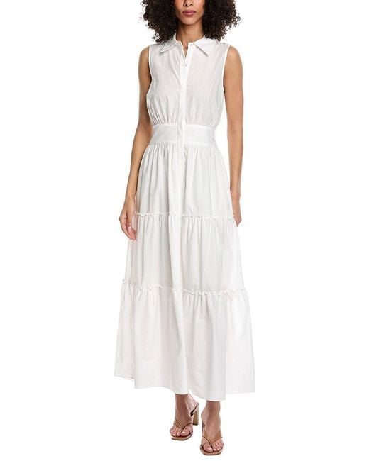 Ramy Brook White Maple Maxi Dress