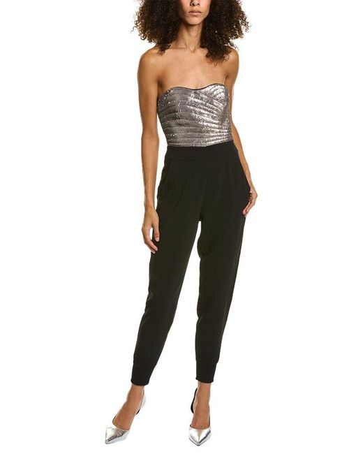 AllSaints Black Caro Sequin Jumpsuit